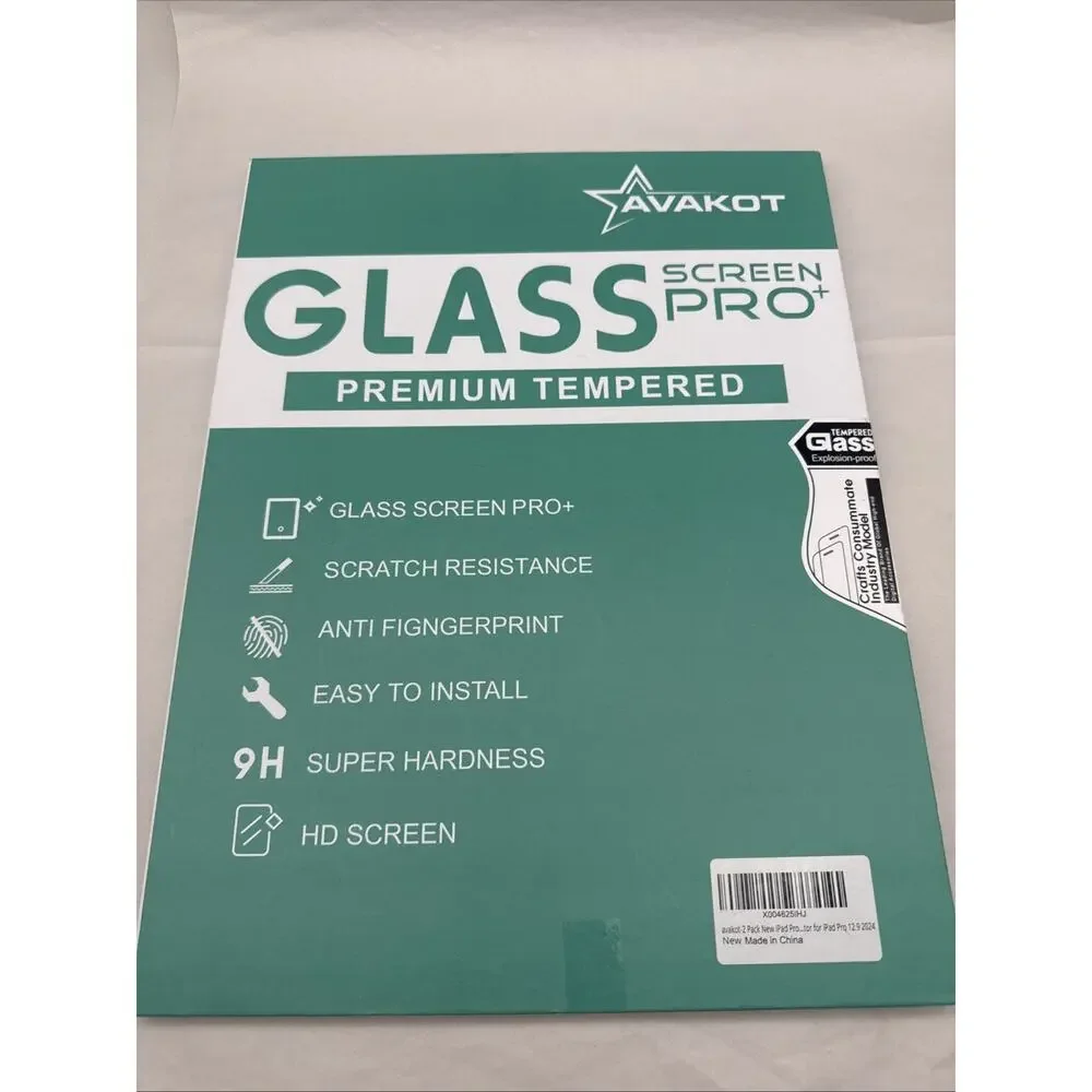 2 Pack Screen Protector For iPad Pro 12.9 inch 2024 Tempered Glass Tempered...